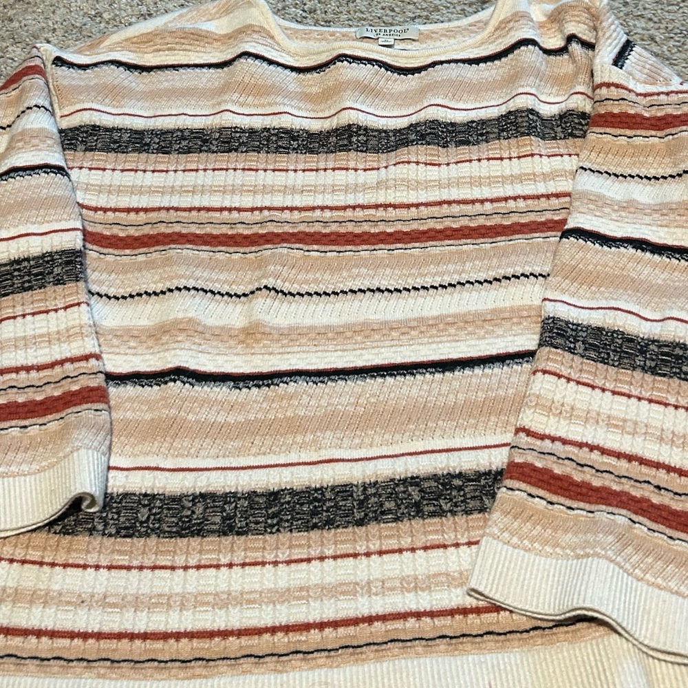 Liverpool Striped Multicolor Women's Sweater